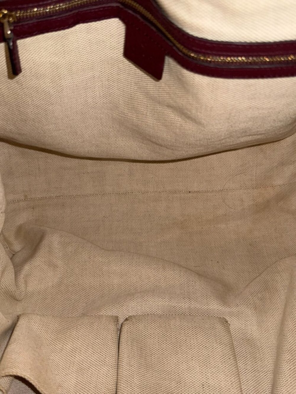 Gucci Soho Hobo Shoulder Tote Burgundy Bordeaux - Picture 12 of 12